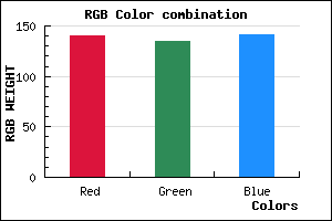 rgb background color #8C878D mixer