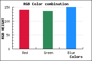 rgb background color #8C8896 mixer