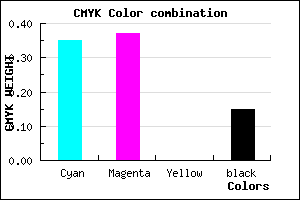 #8C88D8 color CMYK mixer