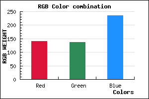 rgb background color #8C88EC mixer