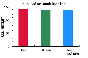rgb background color #8C8A8A mixer