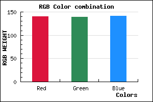 rgb background color #8C8B8D mixer
