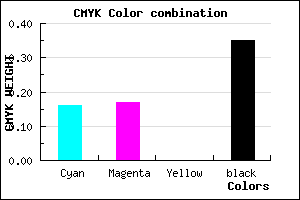#8C8BA7 color CMYK mixer