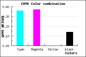 #8C8BDB color CMYK mixer