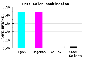 #8C8BF9 color CMYK mixer
