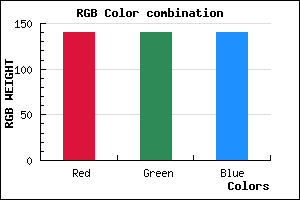 rgb background color #8C8C8C mixer