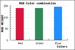 rgb background color #8C8C92 mixer