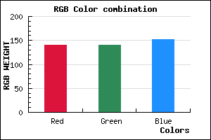 rgb background color #8C8C98 mixer