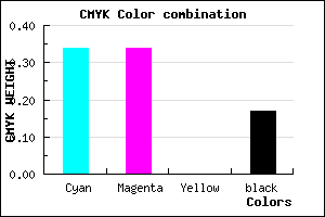 #8C8CD4 color CMYK mixer