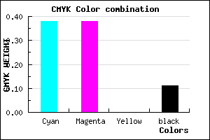 #8C8CE2 color CMYK mixer