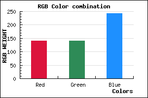 rgb background color #8C8CF2 mixer