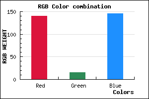 rgb background color #8C0F92 mixer
