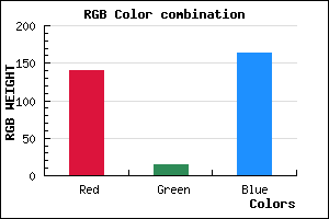 rgb background color #8C0FA3 mixer