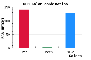 rgb background color #8C027F mixer