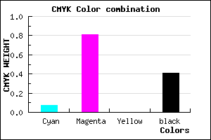 #8C1C96 color CMYK mixer