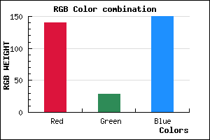 rgb background color #8C1C96 mixer