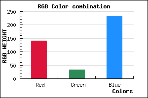 rgb background color #8C20E8 mixer