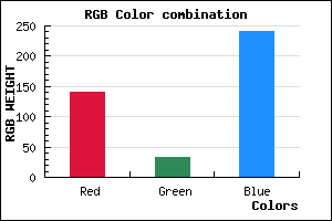rgb background color #8C21F0 mixer