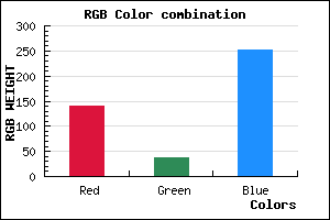 rgb background color #8C25FB mixer