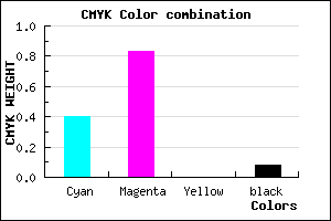 #8C27EB color CMYK mixer