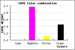 #8C047C color CMYK mixer