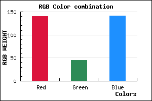 rgb background color #8C2D8D mixer