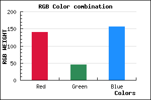 rgb background color #8C2D9C mixer