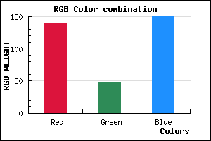 rgb background color #8C3096 mixer