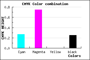 #8C30C0 color CMYK mixer