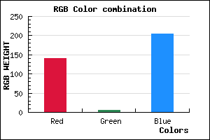 rgb background color #8C05CD mixer