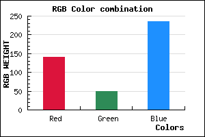 rgb background color #8C32EC mixer