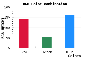 rgb background color #8C369F mixer