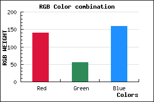 rgb background color #8C379F mixer