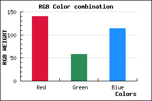 rgb background color #8C3A72 mixer