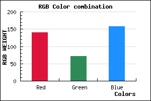 rgb background color #8C479D mixer