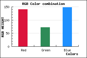 rgb background color #8C4894 mixer