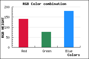 rgb background color #8C4CB4 mixer