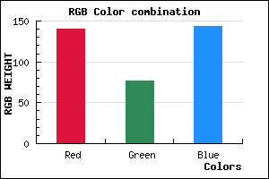 rgb background color #8C4D8F mixer