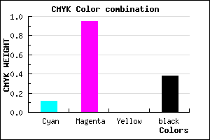 #8C089F color CMYK mixer
