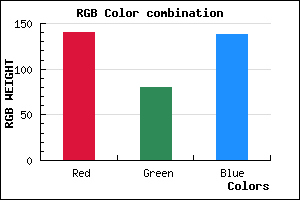 rgb background color #8C508A mixer