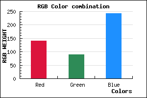 rgb background color #8C5AF3 mixer