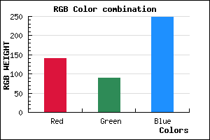 rgb background color #8C5AF9 mixer