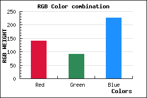rgb background color #8C5BE3 mixer