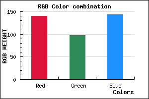 rgb background color #8C618F mixer