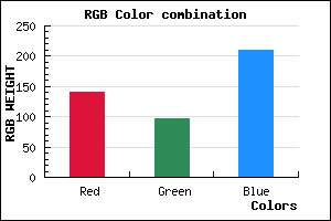 rgb background color #8C61D1 mixer