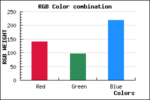 rgb background color #8C61DB mixer