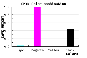 #8D0090 color CMYK mixer