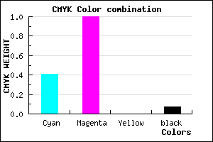 #8D00EE color CMYK mixer