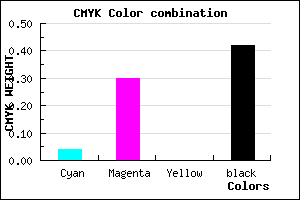 #8D6793 color CMYK mixer