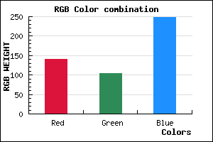rgb background color #8D68F8 mixer